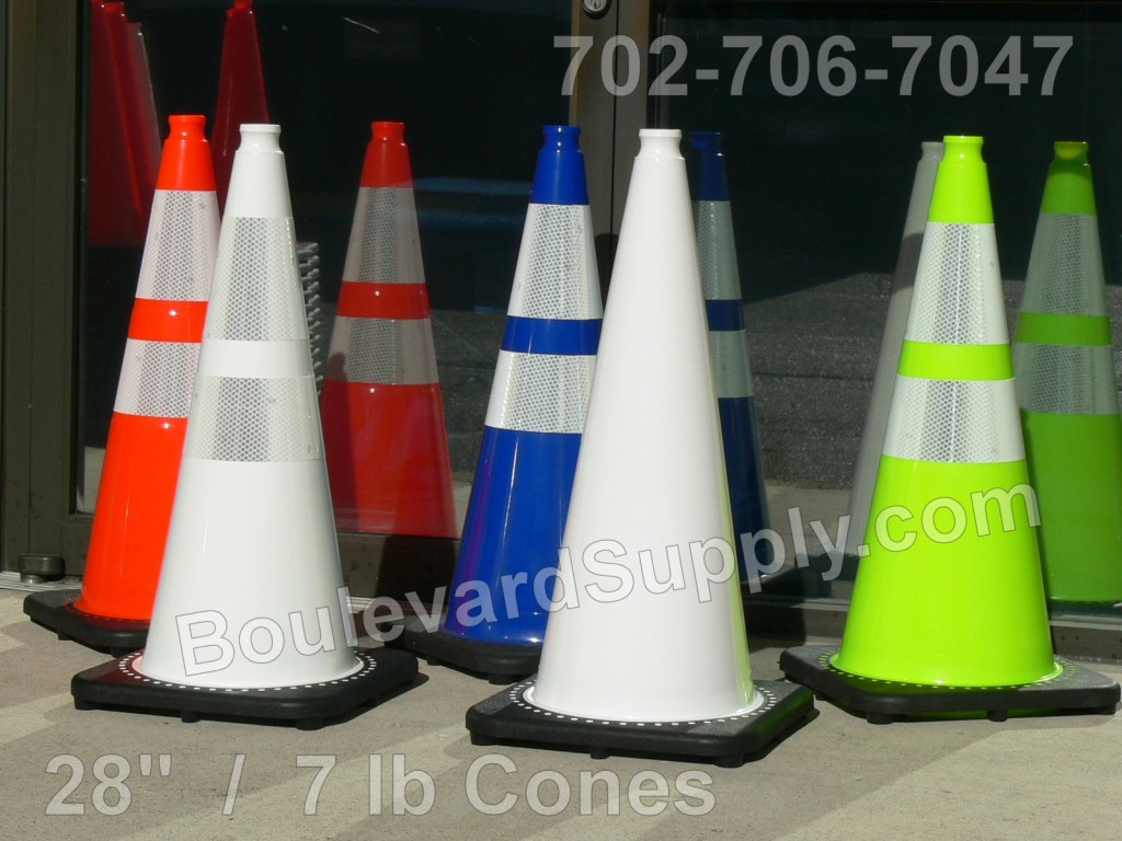 colored-traffic-cones-for-car-shows