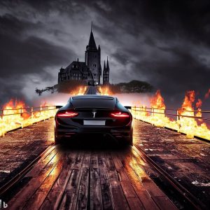 AI Tesla Into the Fire